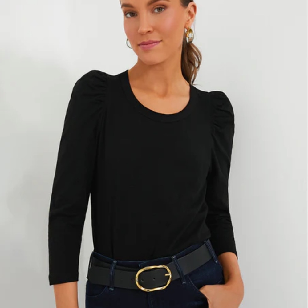 POMANDER PLACE/ TUCKERNUCK Black Vesty Long Sleeve Crewneck